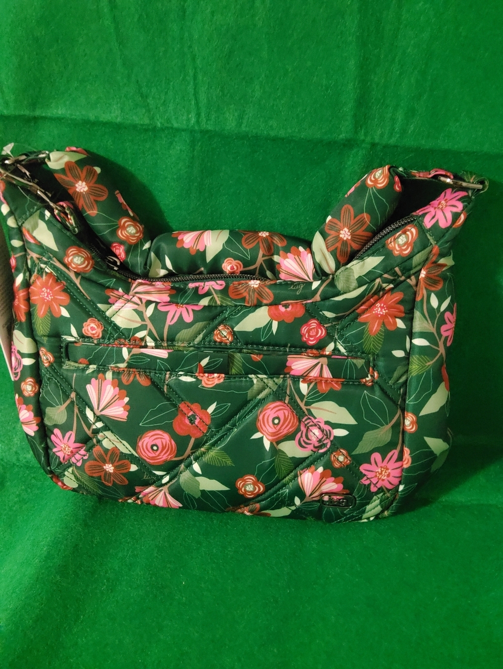 Lug Scamper, Everglade Floral, Top Handle & Crossbody Strap